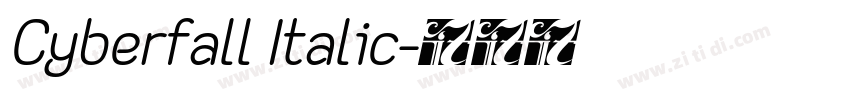 Cyberfall Italic字体转换